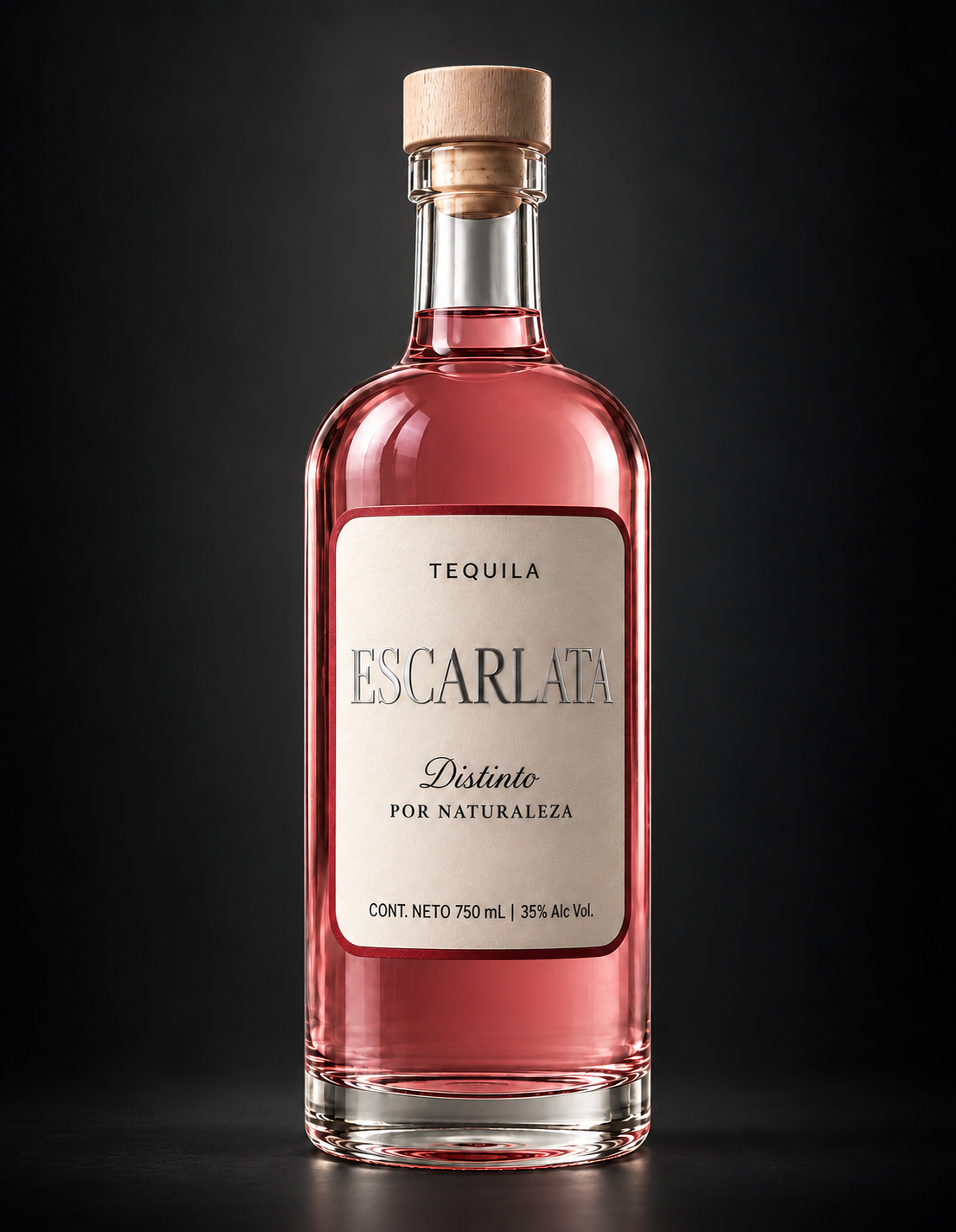 Escarlata — Tequila rosa premium LYMZA, edición especial 100% agave azul Weber
