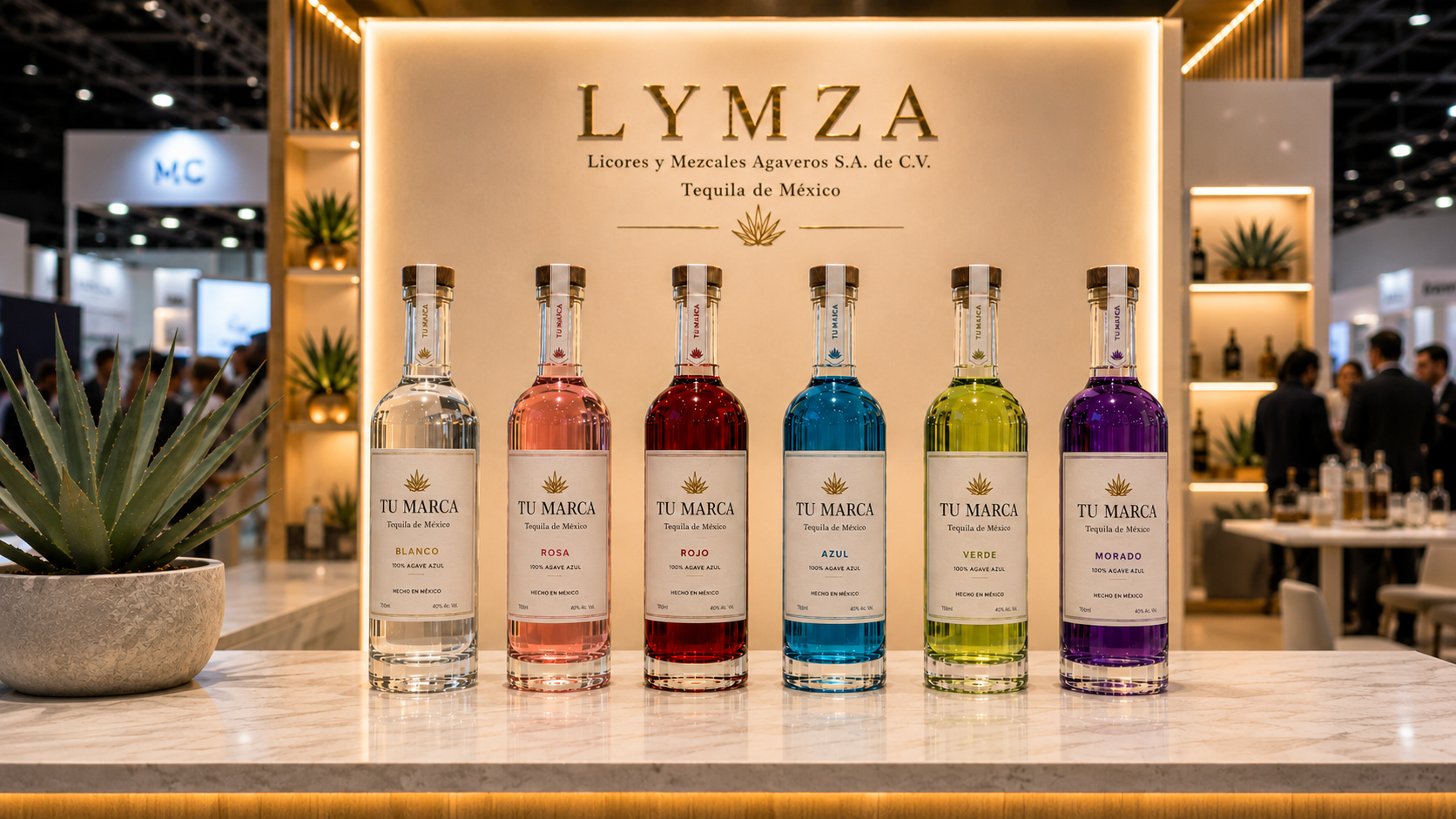 LYMZA White Label tequila — colores y expresiones únicas para marcas privadas